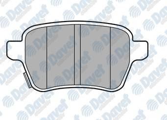 DELPHI LP3165 Arka Fren Balatasi (Disk Icin) Opel Corsa E